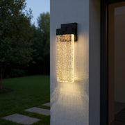 Crystal Bubble LED Outdoor Wall Light – Waterproof Modern Exterior Sconce