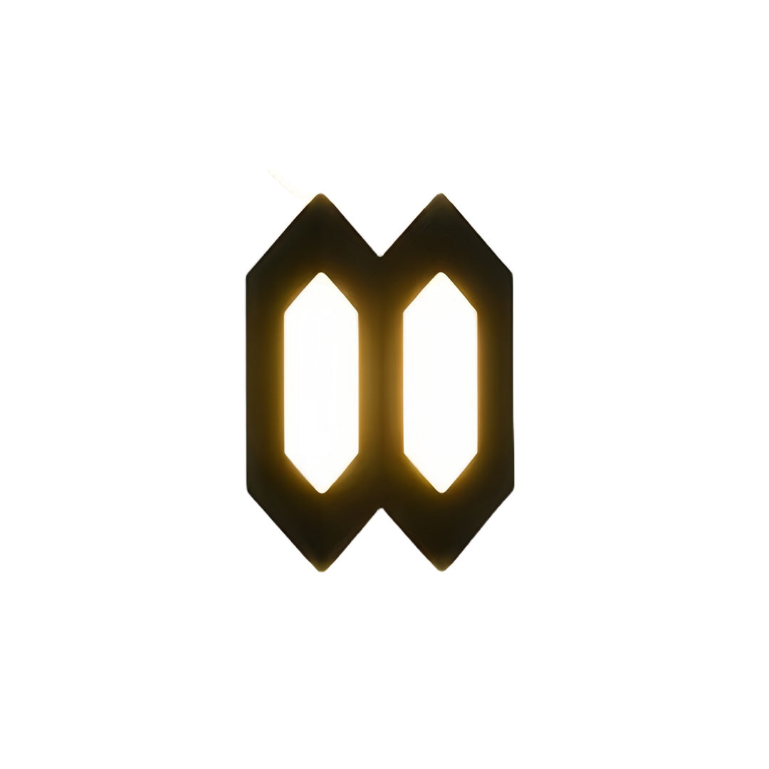 Hexa Shield Wall Lamp – LED Outdoor Geometric Wall Lighting Fixture