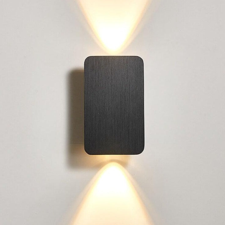 Rectangular LED Wall Sconce Light – Modern Up and Down Wall Fixture