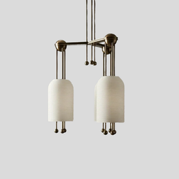 Aveline Pendant Chandelier – Dining Room Ceiling Light Fixture Three Drum Shade Modern Farmhouse Bronze