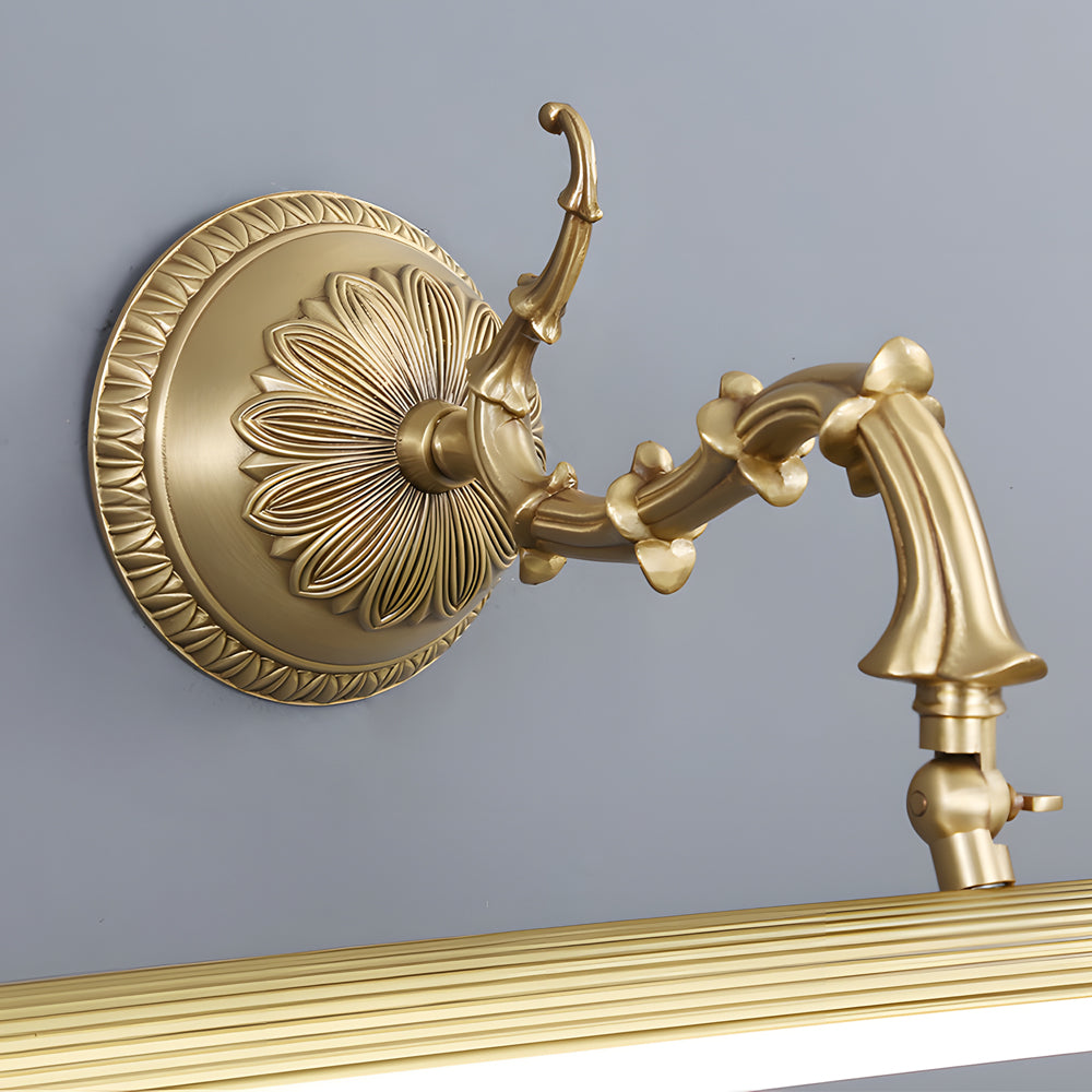 Orvessa Picture Light Sconce – LED Brass Bathroom Mirror Wall Mounted Vanity Bar Lighting Fixture