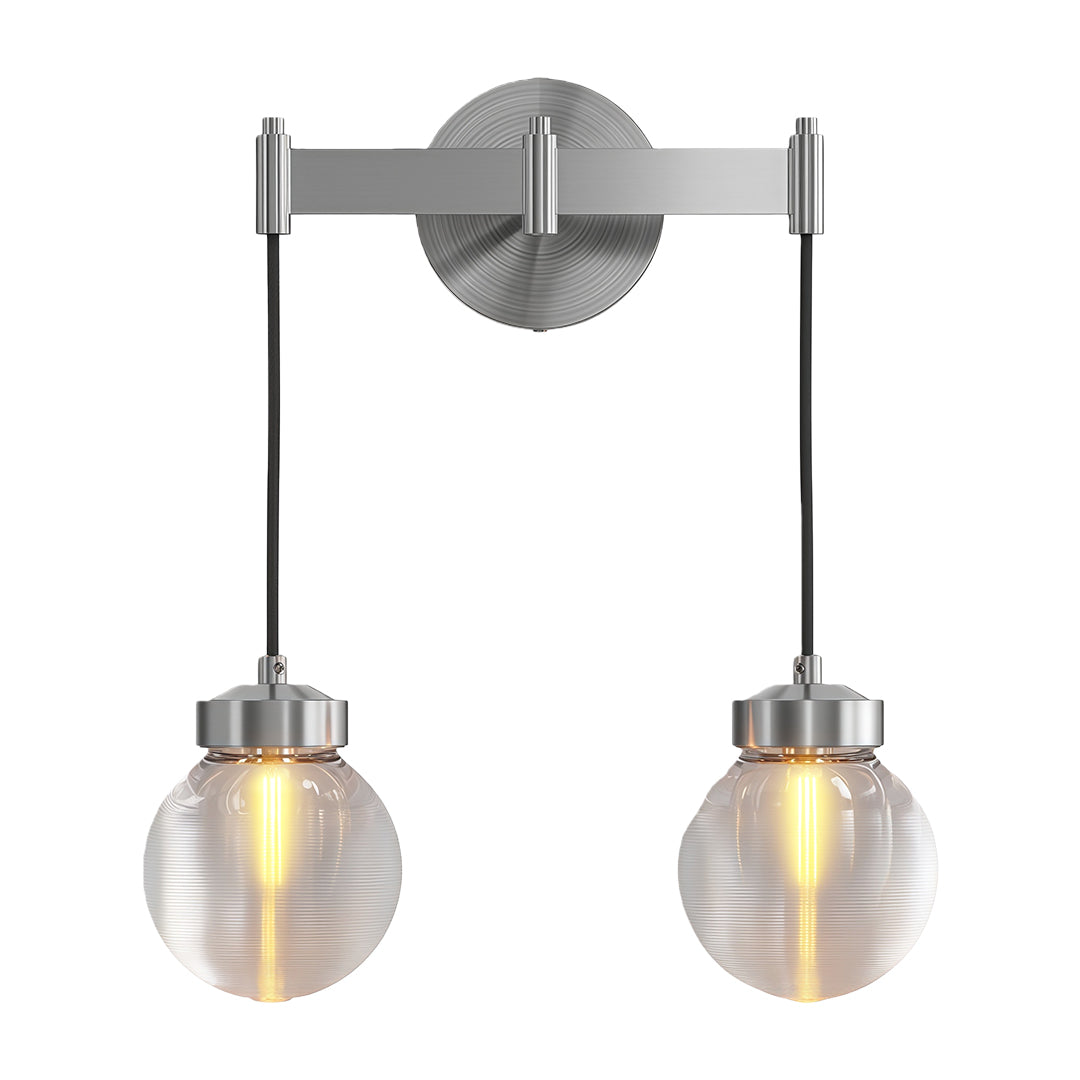 Lunaro Globe Wall Lamp – Brass Bar Glass Pendant Interior Wall Lighting Fixture