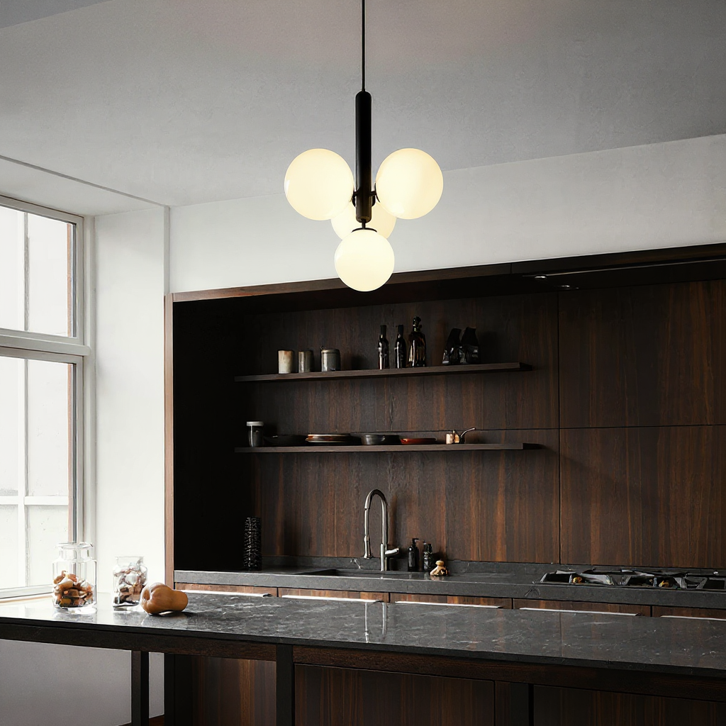 Arcus Clear Globe Pendant – LED Glass Minimal Pendant Lighting Fixture