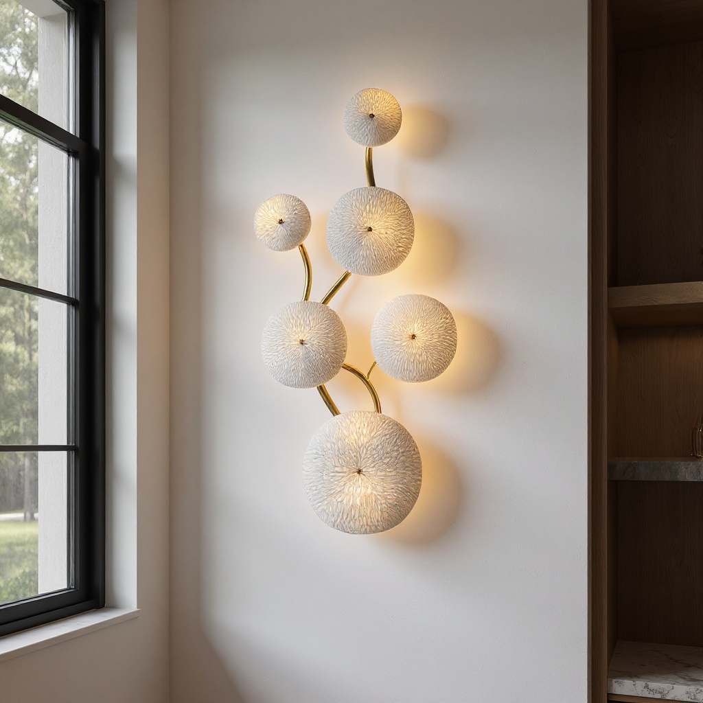 Lotara Petal Wall Lamp – Ceramic Decorative Wall Lighting Fixture