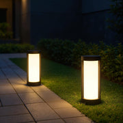 Cylinder LED Bollard Lights Solar – Waterproof Outdoor Landscape Fixtures