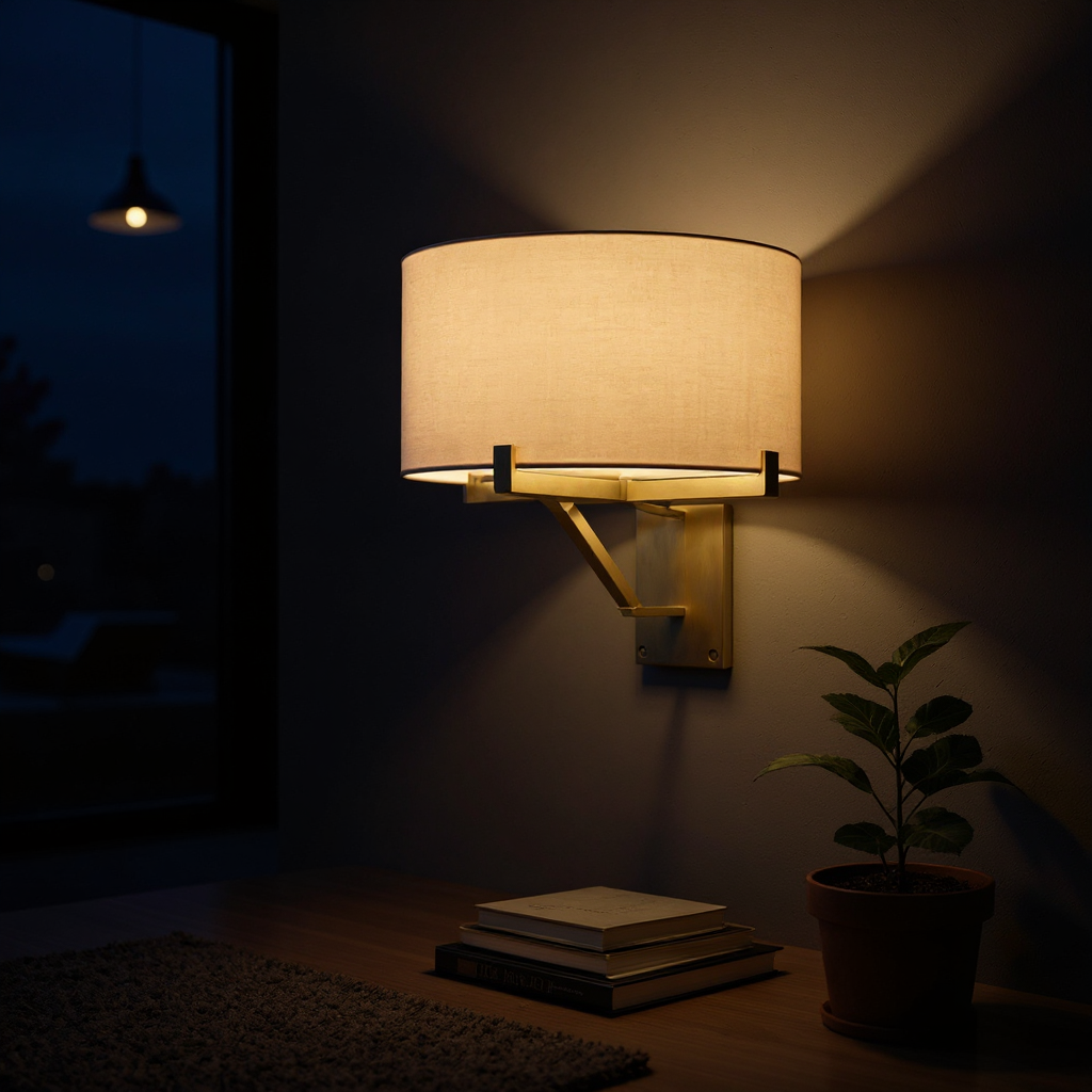Paulin Drum Swing Sconce – Adjustable Drum Shade Wall Lighting Fixture
