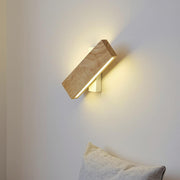 Natural Wood LED Wall Sconce – Minimalist Linear Accent Light