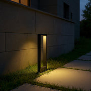 Rectangular Frame LED Bollard Light for Garden Pathways – Modern Waterproof Outdoor Landscape Fixture