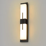 Rectangular LED Outdoor Wall Light – Waterproof Black Exterior Fixture