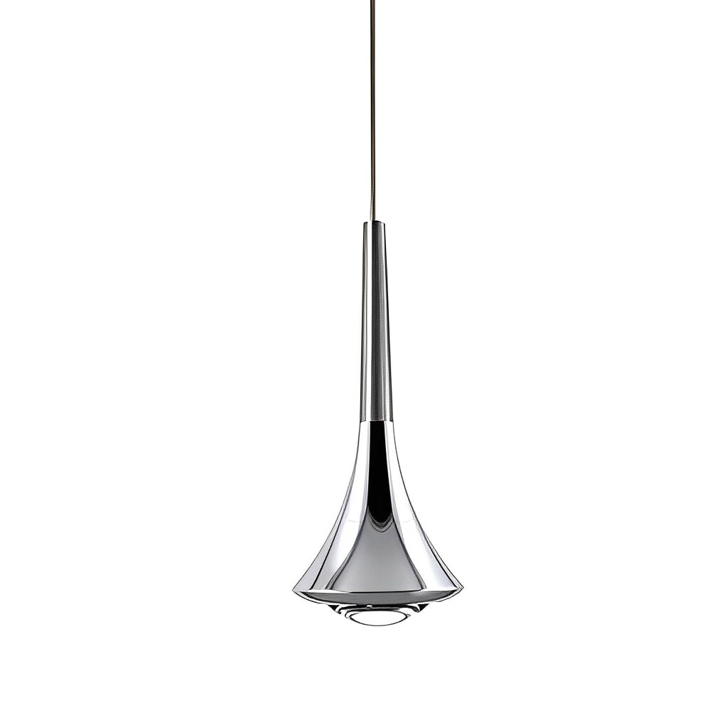 Nerix Mini Pendant Light – Modern Black Chrome Teardrop Kitchen Island Bar Hanging Ceiling Lighting