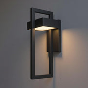 Geometric Outdoor Wall Light – Modern Aluminium LED Sconce