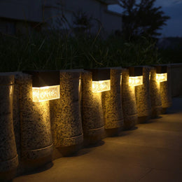 Solar Bubble Acrylic Step Deck Light – Waterproof LED Outdoor Fence and Pathway Fixture