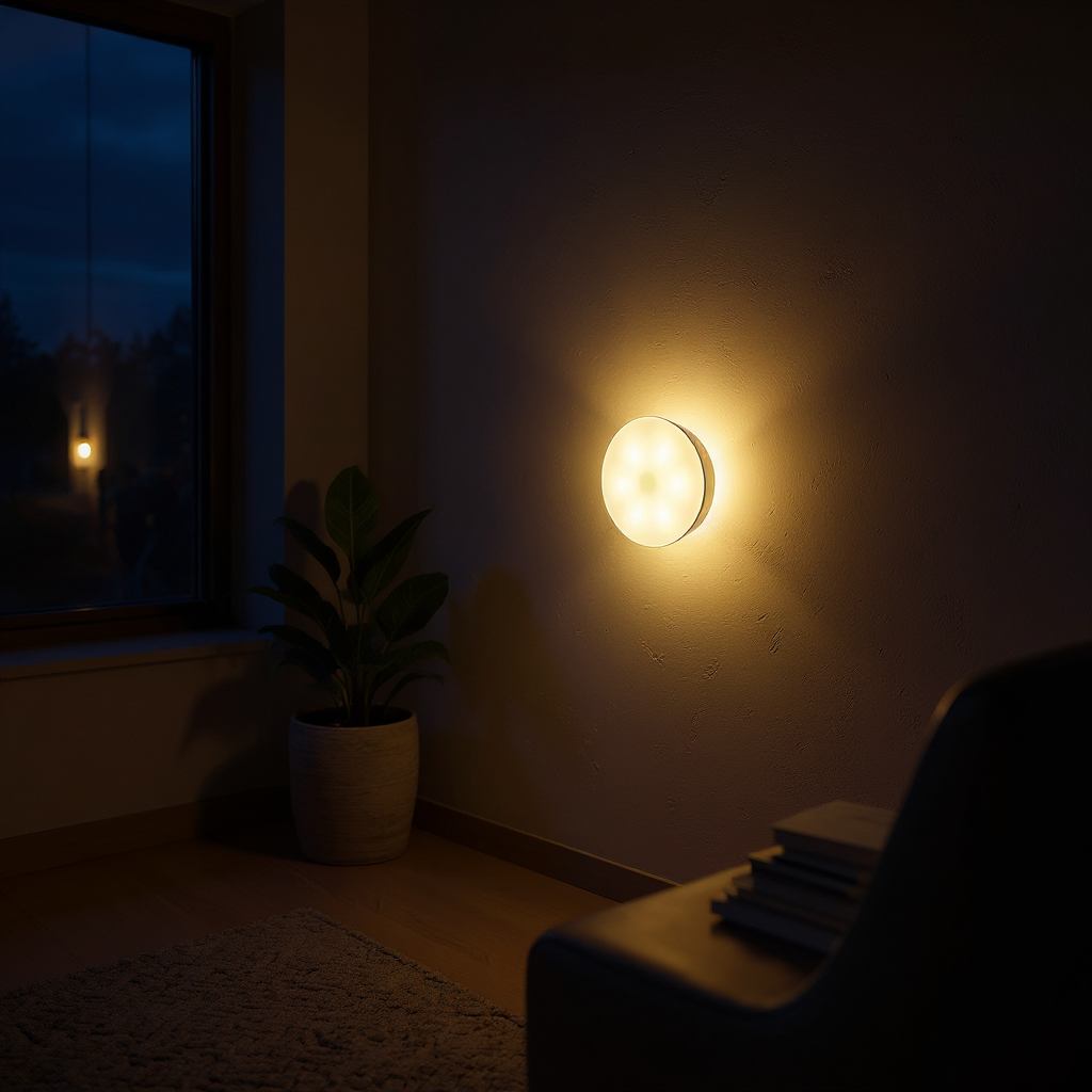 Quiet Dot Motion Light – Motion Sensor LED Disk Lighting Fixture