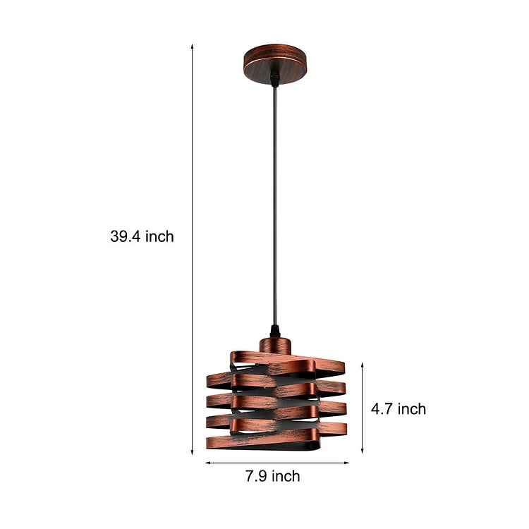 Spiral Allure Pendant Light – Modern Geometric Kitchen Island Dining Room Hanging Fixture