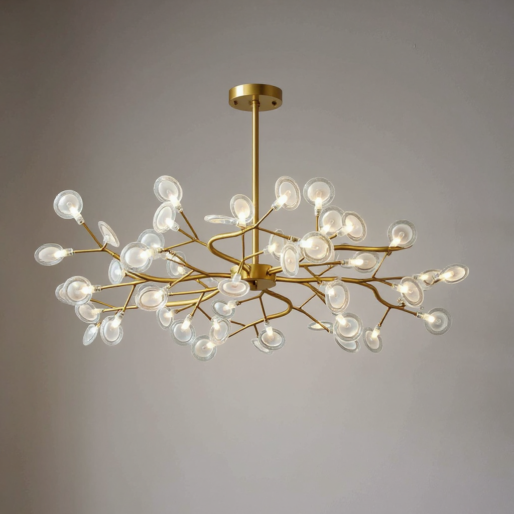 Aurora Branch Chandelier – LED Modern Sculptural Ceiling Lighting Fixture
