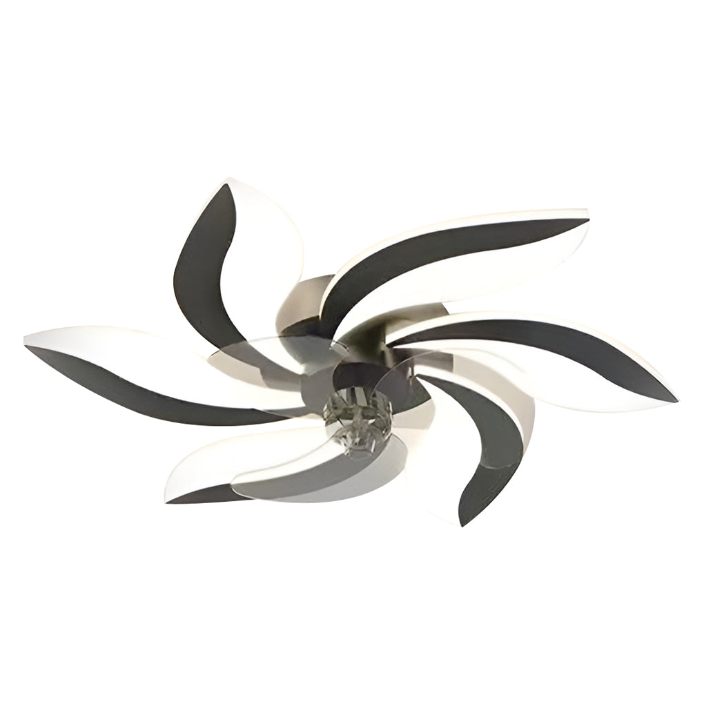 Florique LED Ceiling Fan Light – Modern Flower Flush Mount Bedroom Low Profile Lighting Fixture