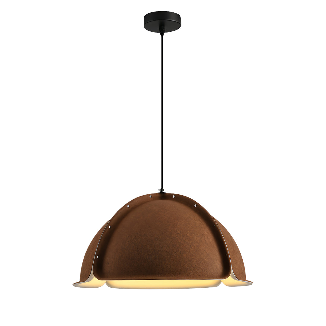 Velora Dome Pendant Light – Modern Minimalist Fabric Shade Kitchen Island Dining Hanging Lighting