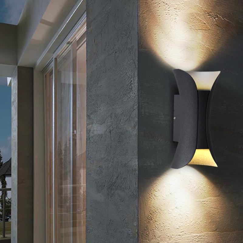 Butterfly Modern LED Outdoor Wall Light – Dual Wing Fixture