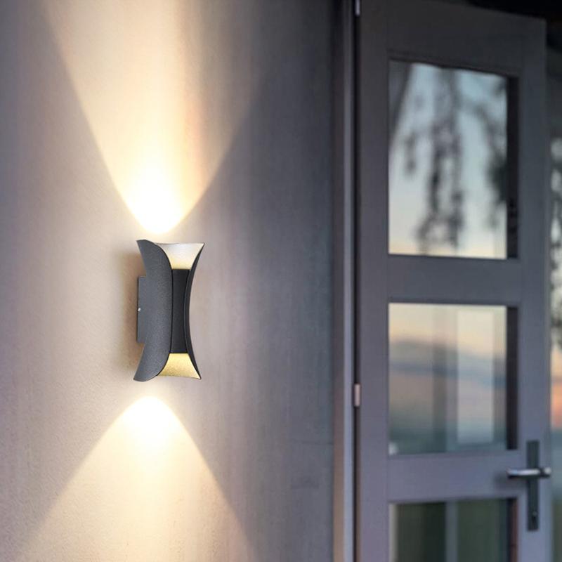 Butterfly Modern LED Outdoor Wall Light – Dual Wing Fixture