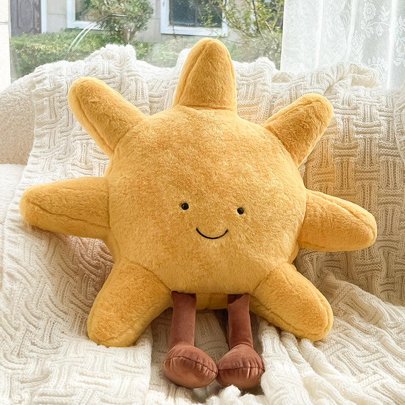 Soluna Plush Pillow Set – Decorative Sun Moon Velvet Bedroom Nursery Cushion Decor