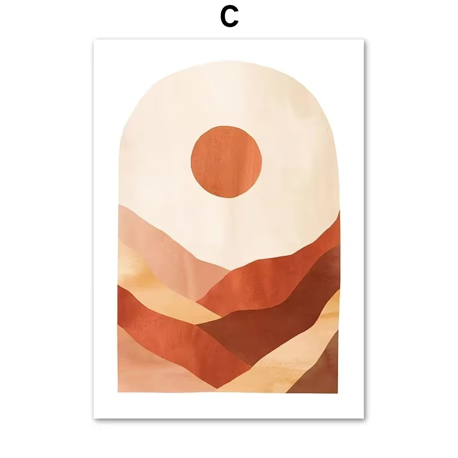 Terracyn Canvas Wall Art – Bohemian Abstract Botanical Prints Decorative Living Room Bedroom Home Decor