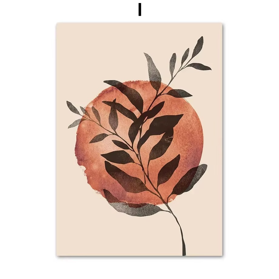 Terracyn Canvas Wall Art – Bohemian Abstract Botanical Prints Decorative Living Room Bedroom Home Decor