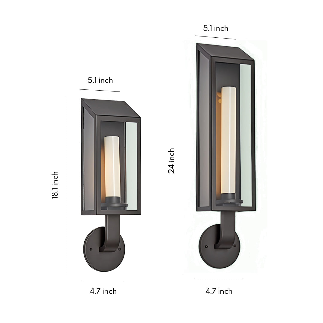 Portline Lantern Wall Lamp – LED Outdoor Modern Lantern Wall Lighting Fixture
