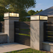 Modern Solar Post Cap Light – Waterproof Outdoor Fence & Pillar Fixture