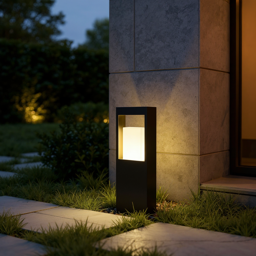 Noctis Rectilinear Bollard Path Light – Architectural LED Outdoor Landscape Lighting