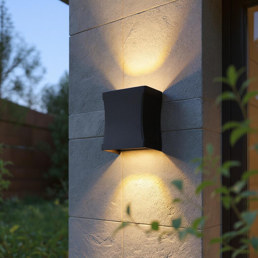 Up and Down LED Outdoor Wall Light – Waterproof Modern Aluminium Exterior Lamp