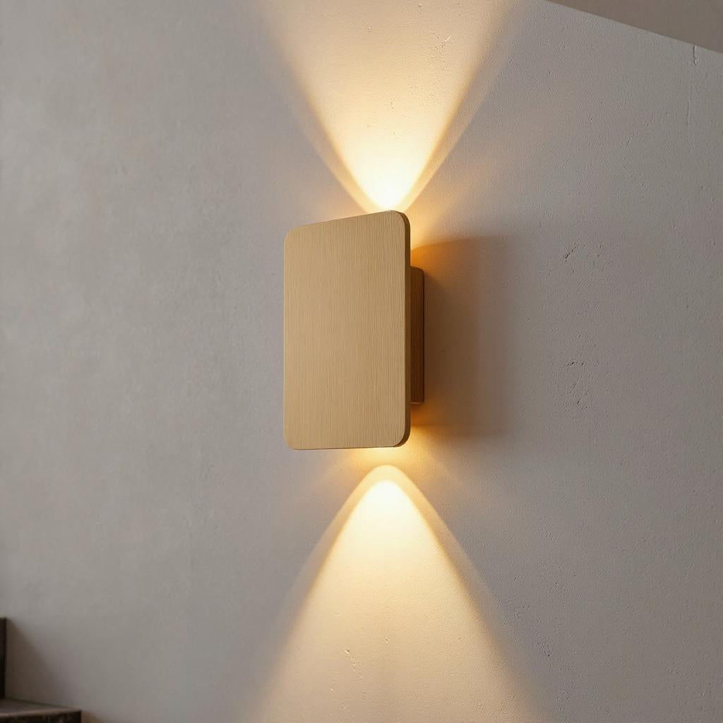 Rectangular LED Wall Sconce Light – Modern Up and Down Wall Fixture