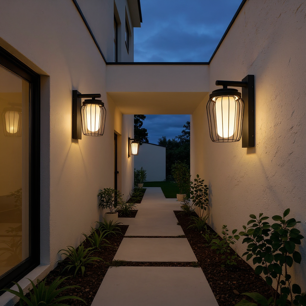 Harbor Cage Wall Lamp – LED Outdoor Lantern Style Wall Lighting Fixture