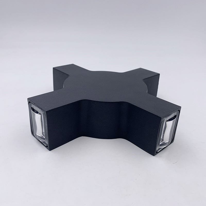 Cross Beam LED Outdoor Wall Light – Waterproof Modern Facade Lighting