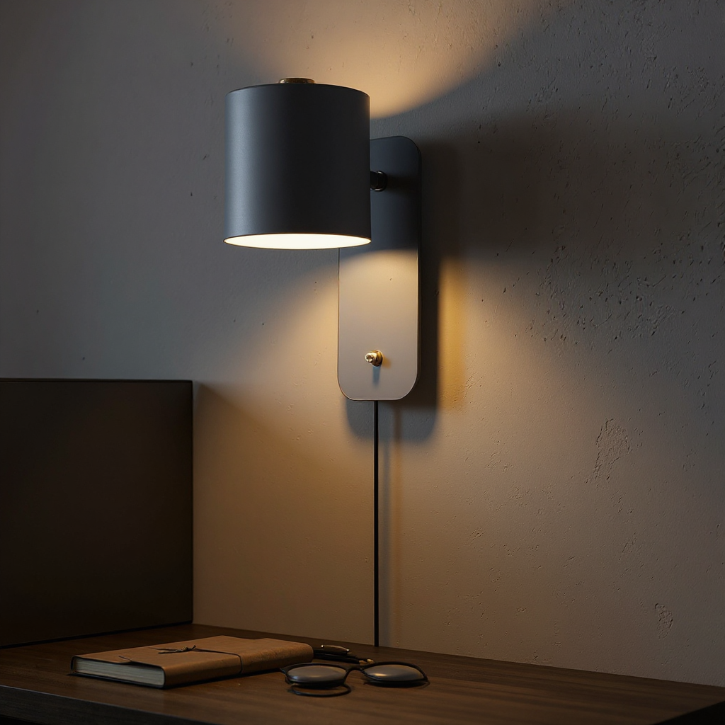 Axis Rotatable Cylinder Wall Lamp - Adjustable Modern Reading Wall Light