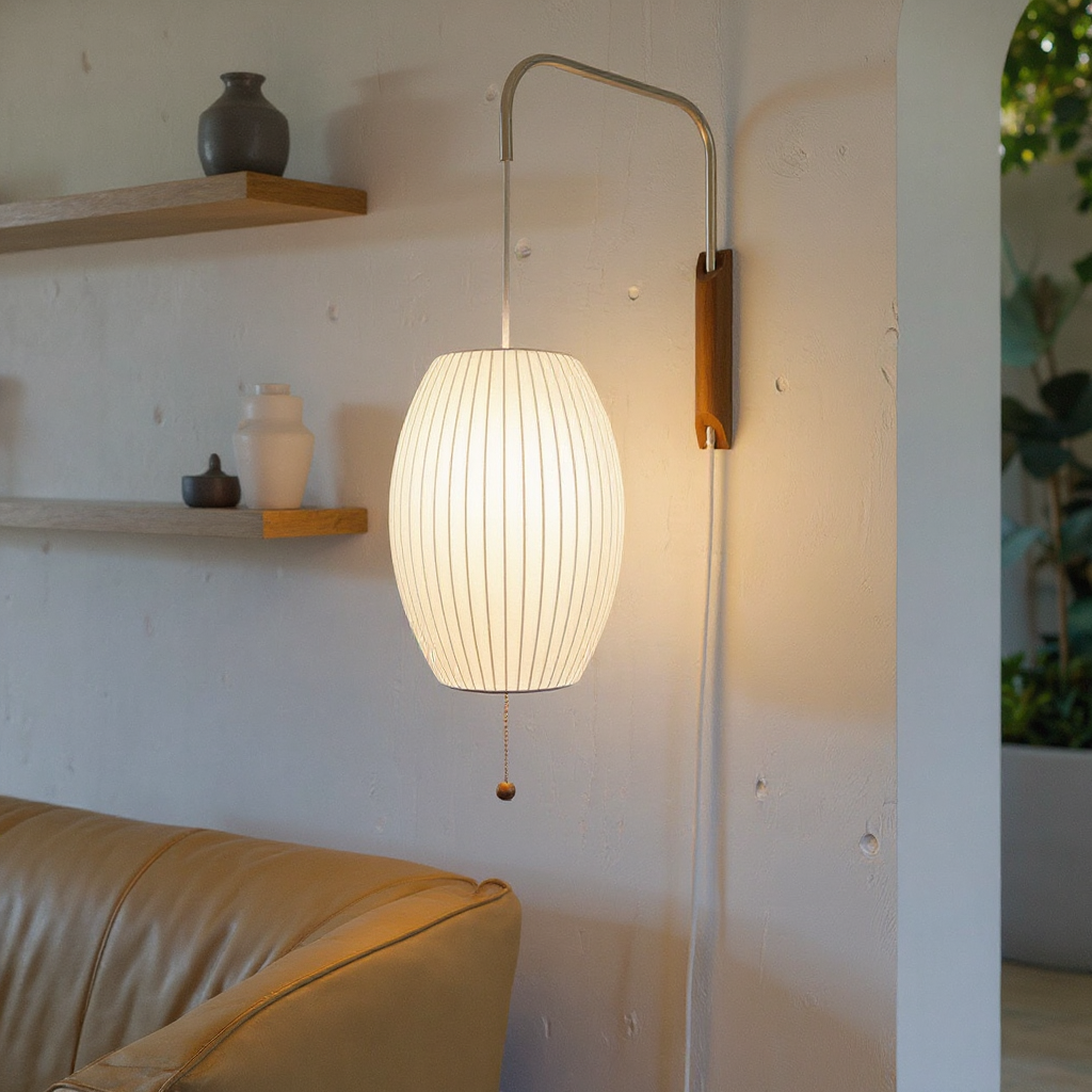 Orbix Swing Arm Wall Lamp – Adjustable Plug-In Wall Lighting Fixture