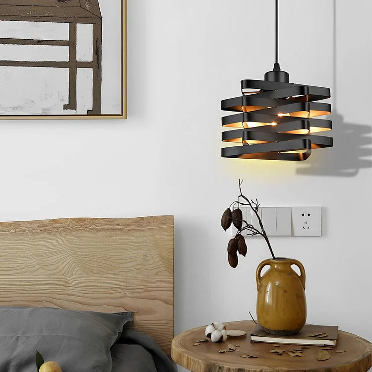 Spiral Allure Pendant Light – Modern Geometric Kitchen Island Dining Room Hanging Fixture