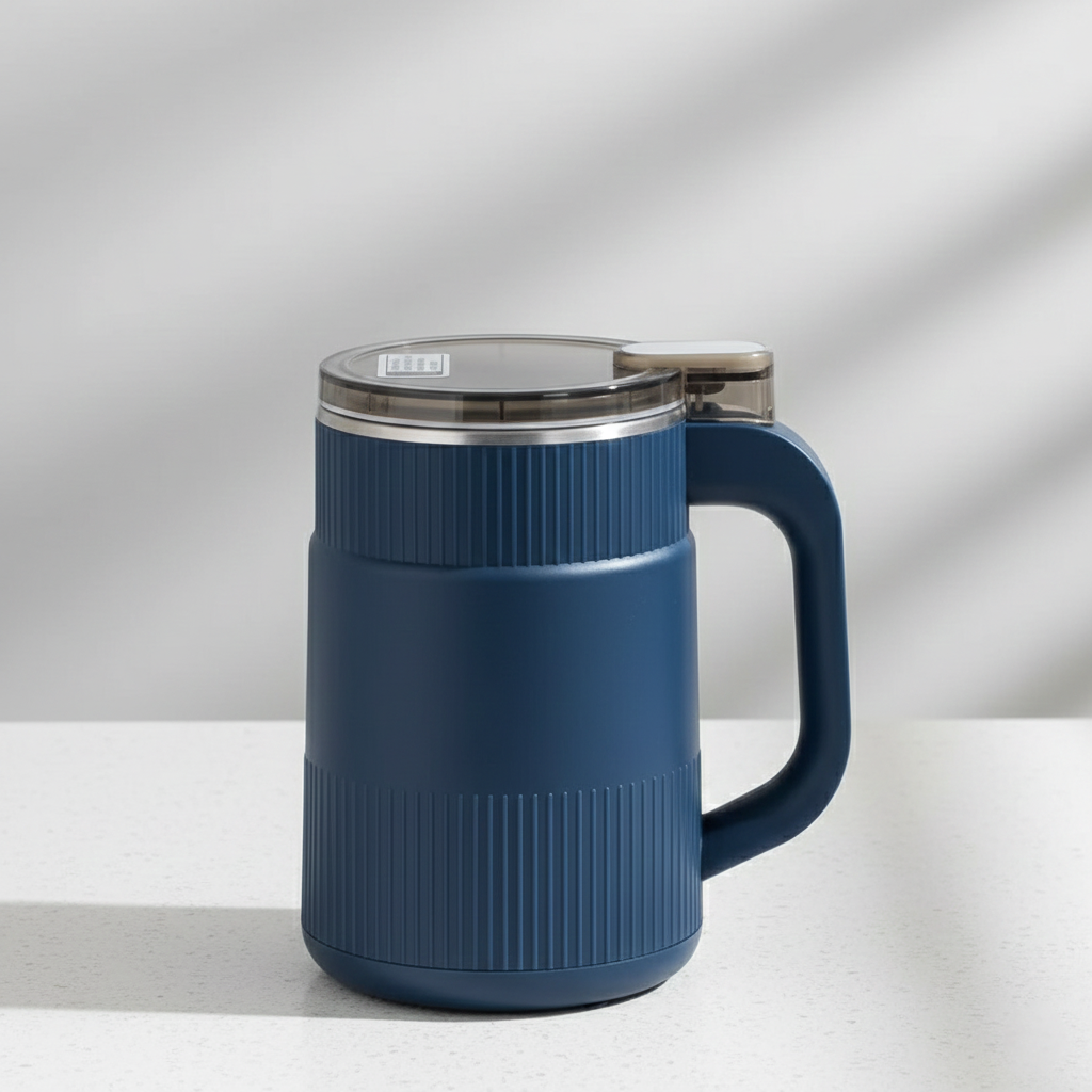 Ridgewell Insulated Travel Mug – Stainless Steel Spill-Proof Coffee Tumbler Sliding Lid Handle