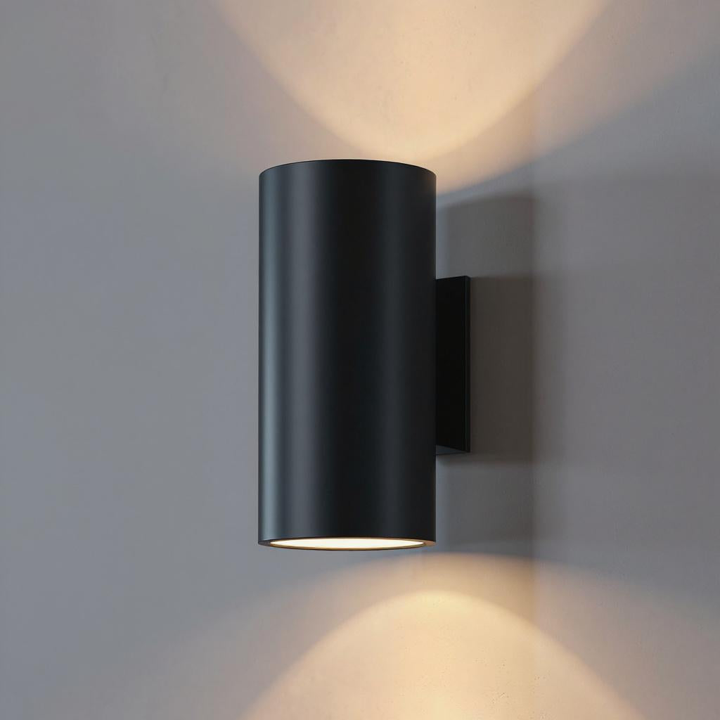 Cylindric LED Outdoor Wall Light – Waterproof Single Beam Exterior Fixture