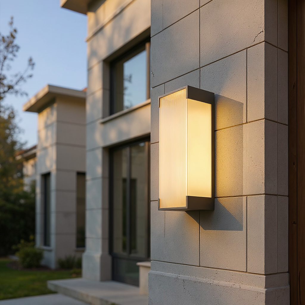 Ribline Vertical Wall Lamp – LED Outdoor Architectural Ribbed Wall Lighting Fixture