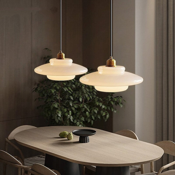 Maze Smeared Pendant Light – LED Soft Diffusion Warm Ambience Mid Century Inspired Architecture