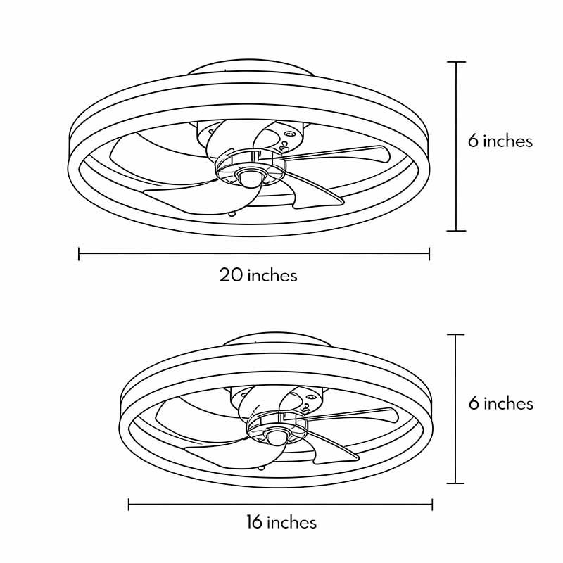 Aurelium Ceiling Fan Light – LED Gold Ring Flush Mount Modern Low Profile Ceiling Fixture