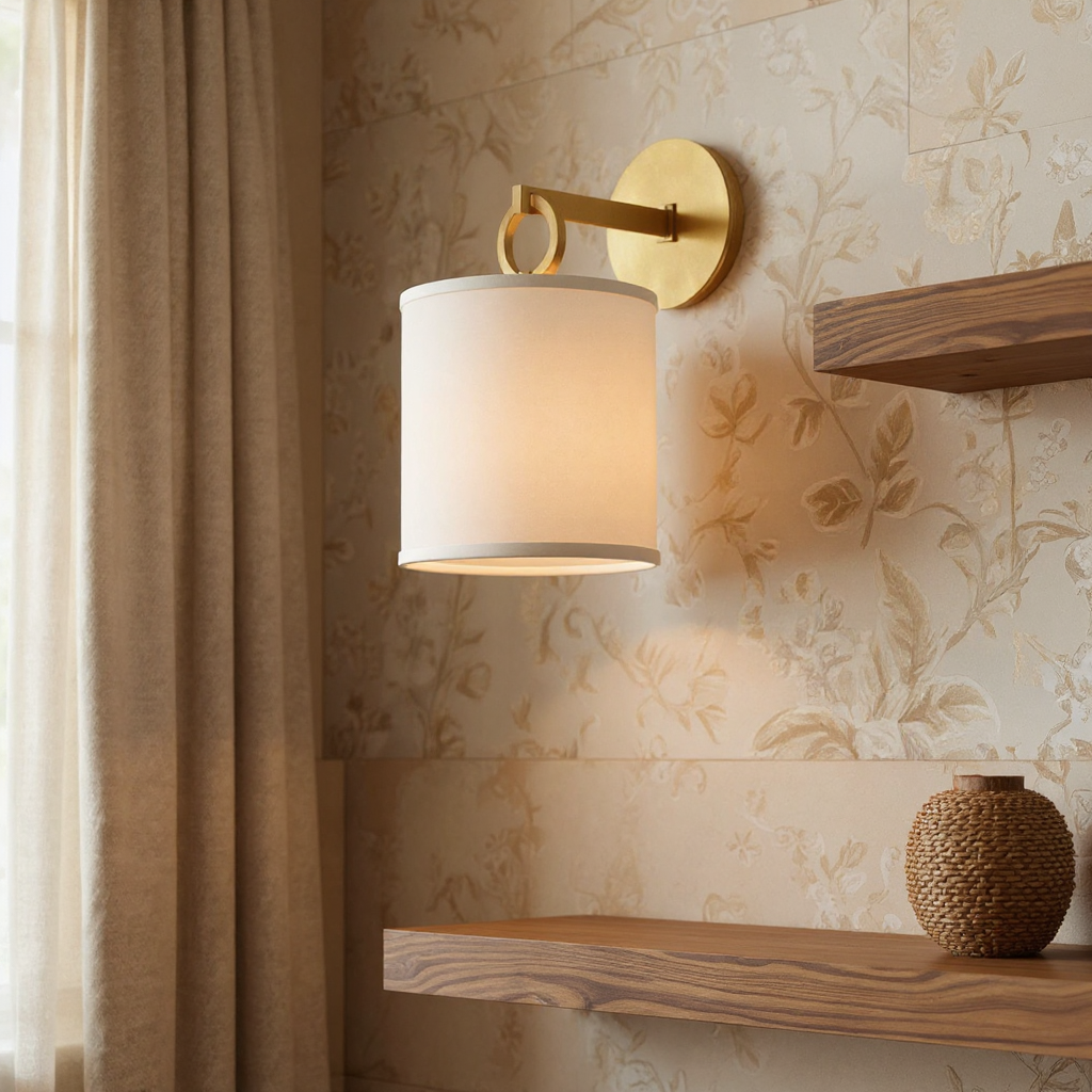 Crescent Ring Wall Sconce – LED Modern Wall Lighting Fixture Soft Ambient Glow