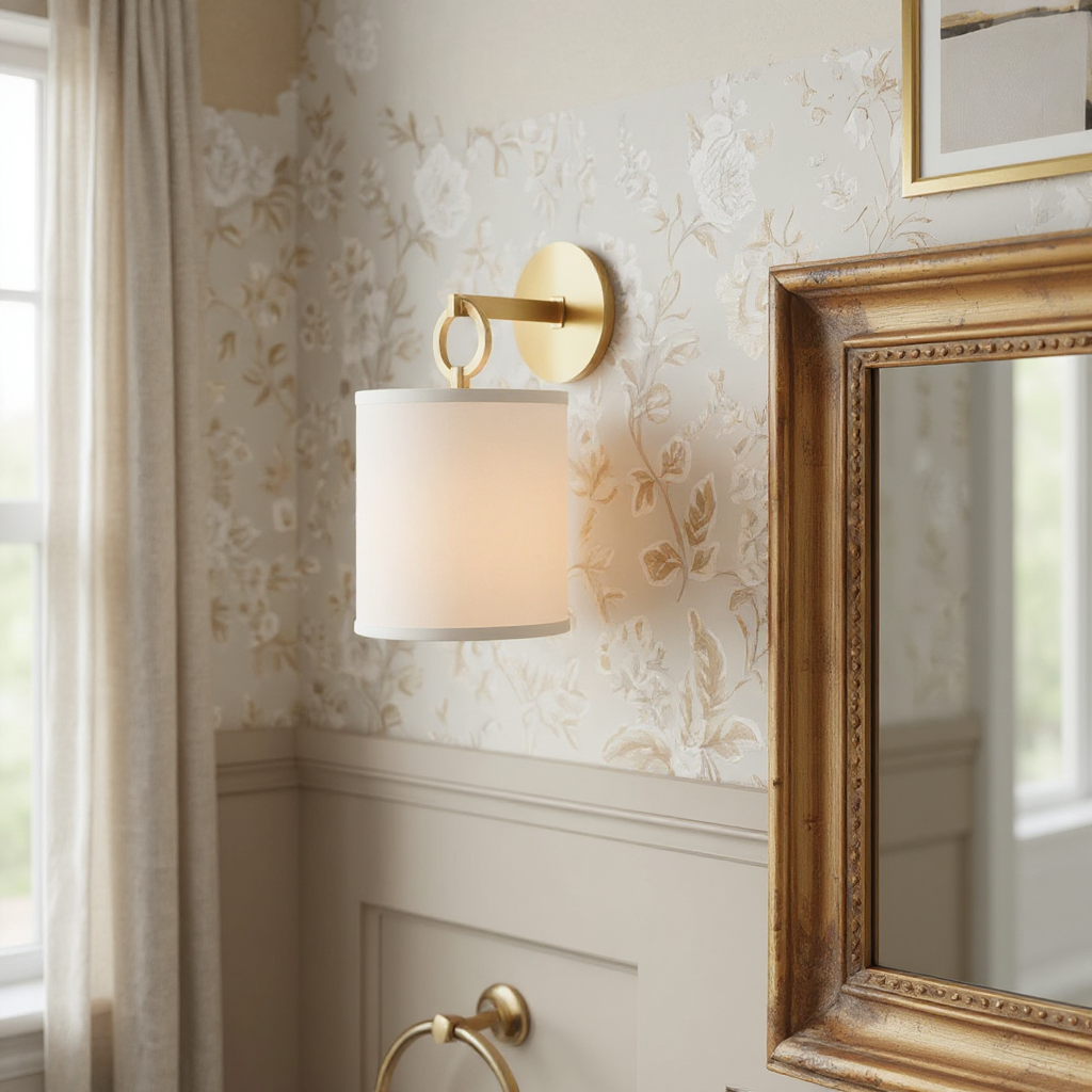 Crescent Ring Wall Sconce – LED Modern Wall Lighting Fixture Soft Ambient Glow