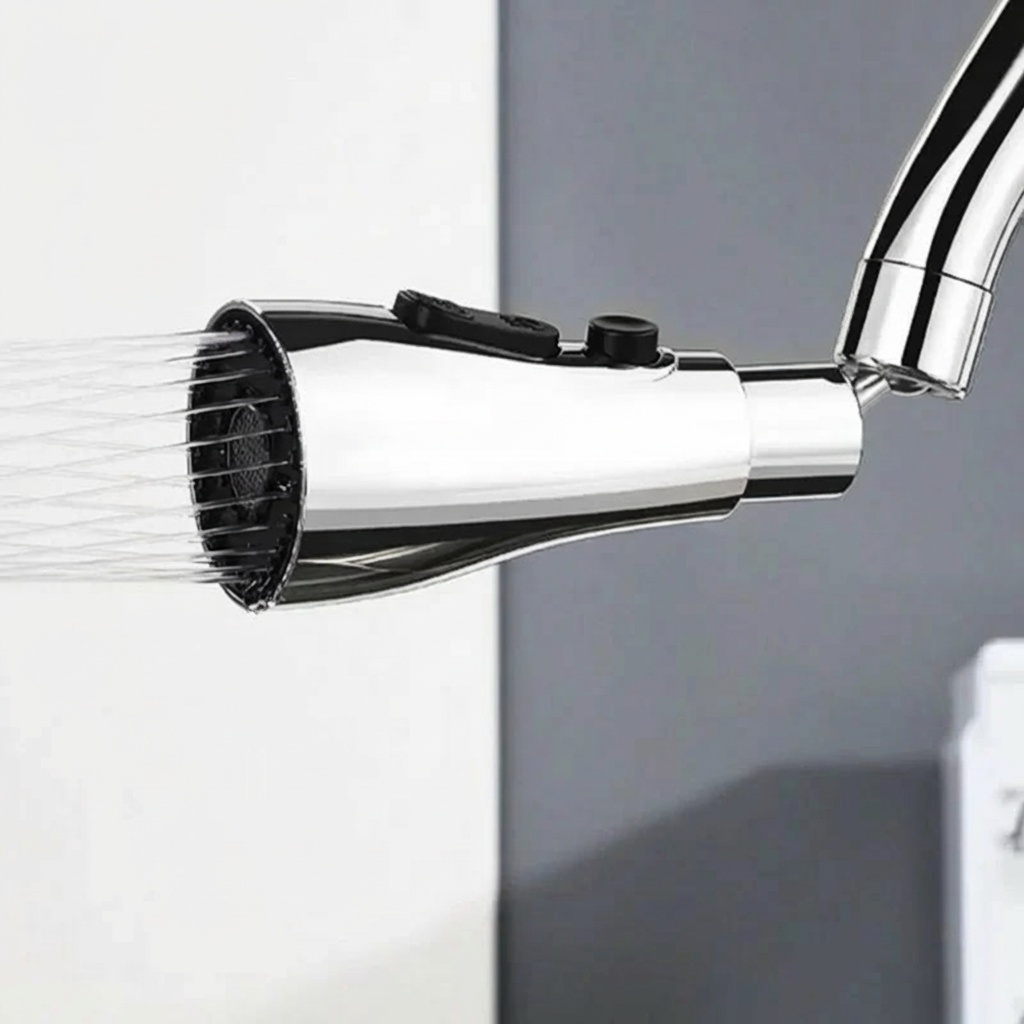 Corvano Faucet Extender – 360 Rotating Kitchen Sink Aerator Universal Splash Free Water Saver