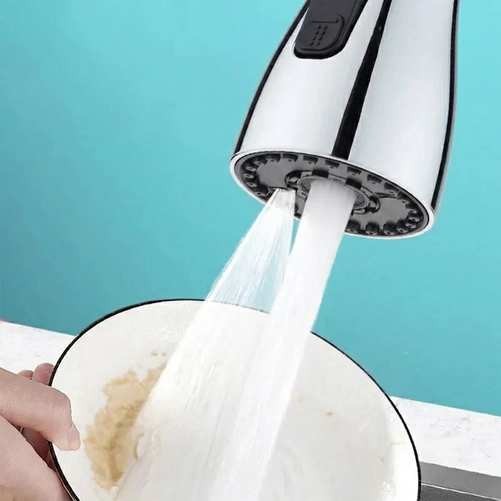 Corvano Faucet Extender – 360 Rotating Kitchen Sink Aerator Universal Splash Free Water Saver