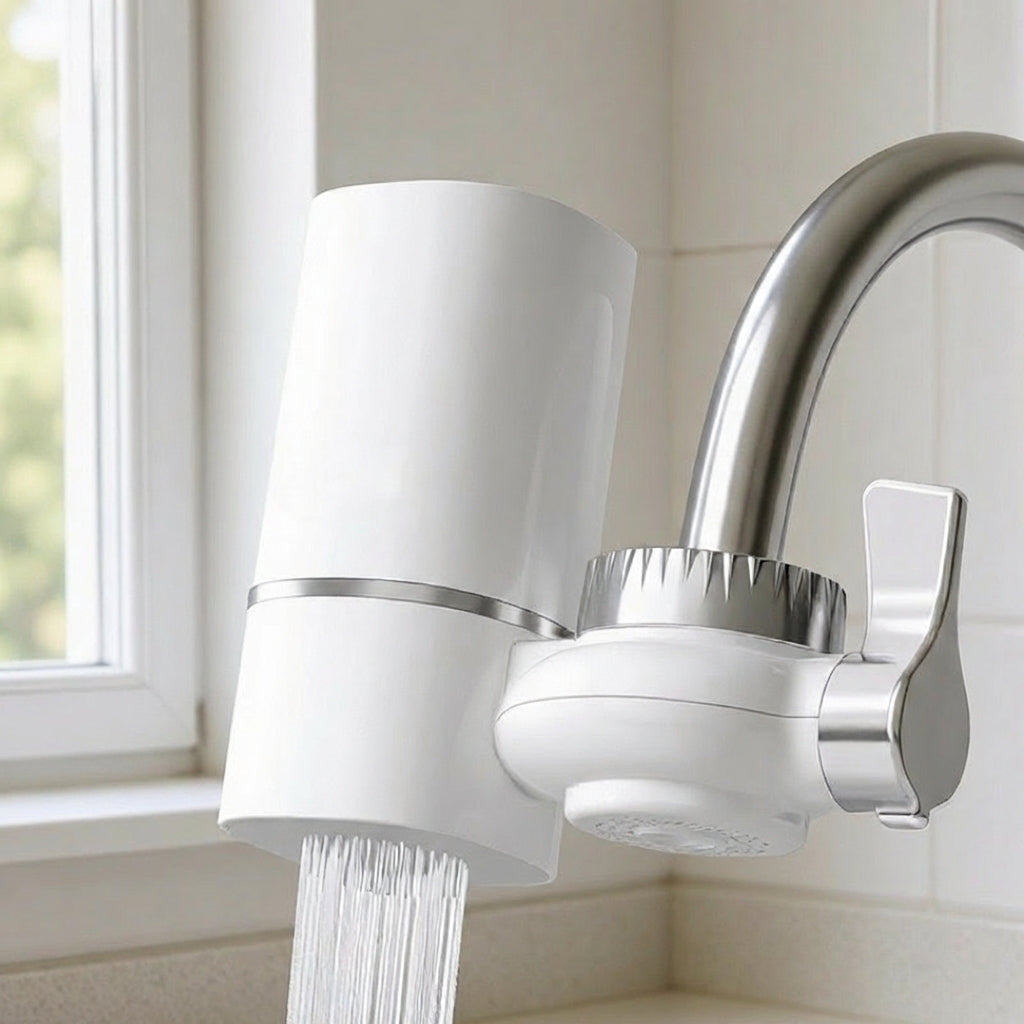 Puriva Stream Faucet Water Filter – Tap Mount Purifier System Kitchen Sink NSF Certified Filtration