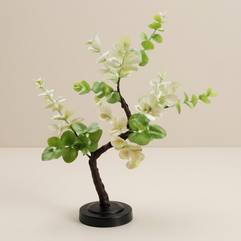 Floralia Blossom Table Lamp – LED Botanical Tree Light Battery Operated USB Bedroom Living Room