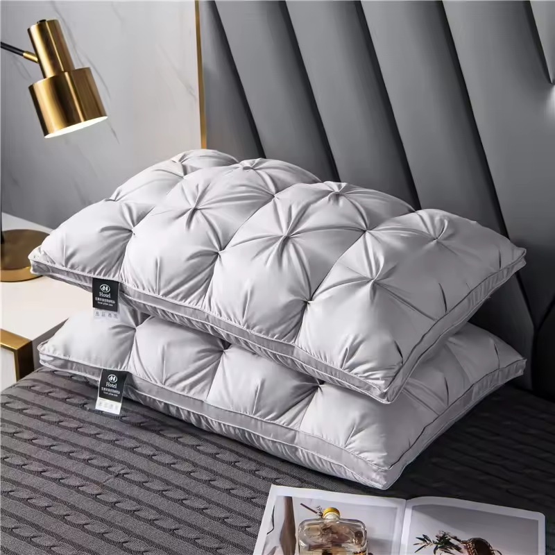 Celestria Cloud Bed Pillow – Premium Goose Down Luxury Hotel Sleep Pillow Bedroom