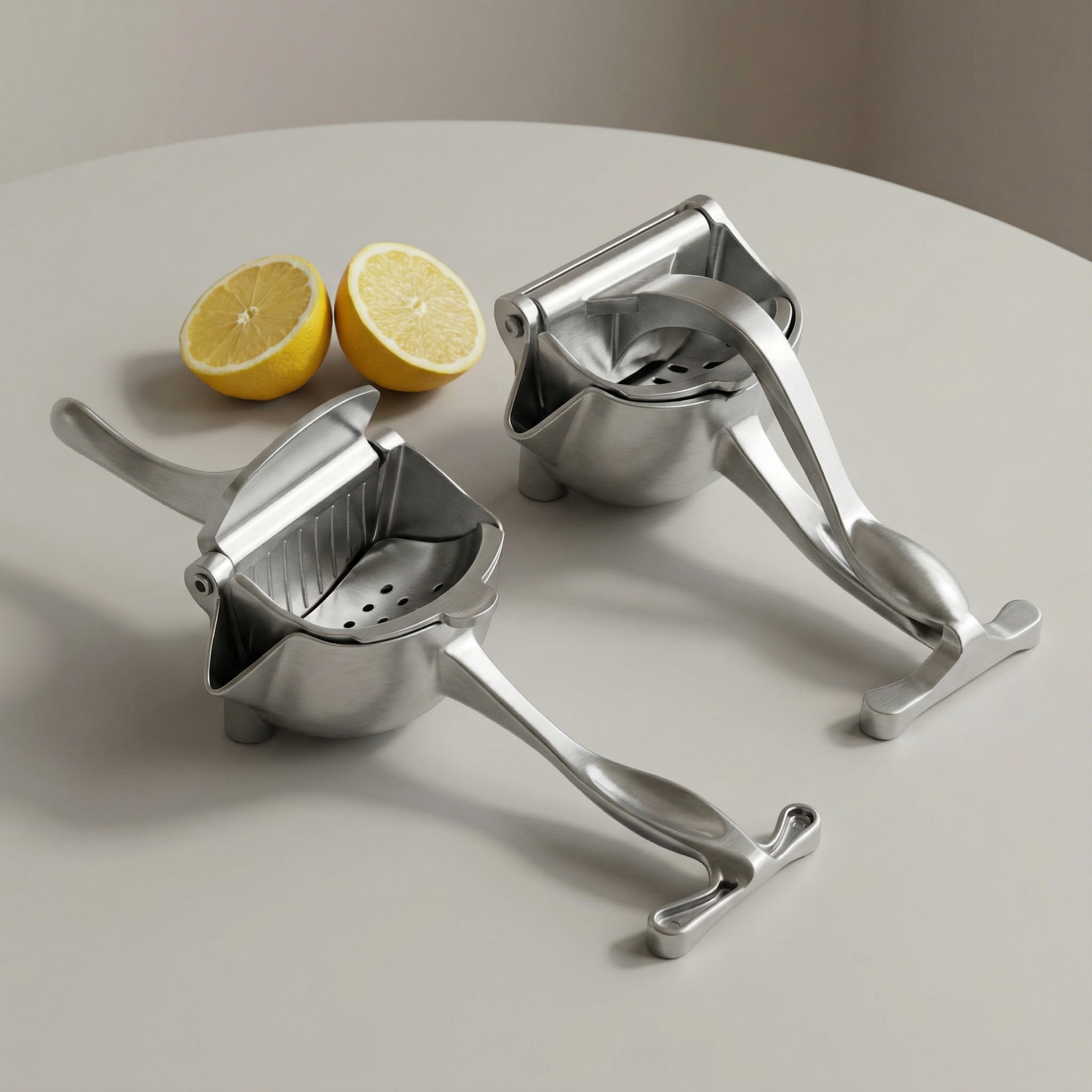 Pressio Manual Lemon Juicer – Stainless Steel Citrus Squeezer Press Heavy Duty Kitchen Tool