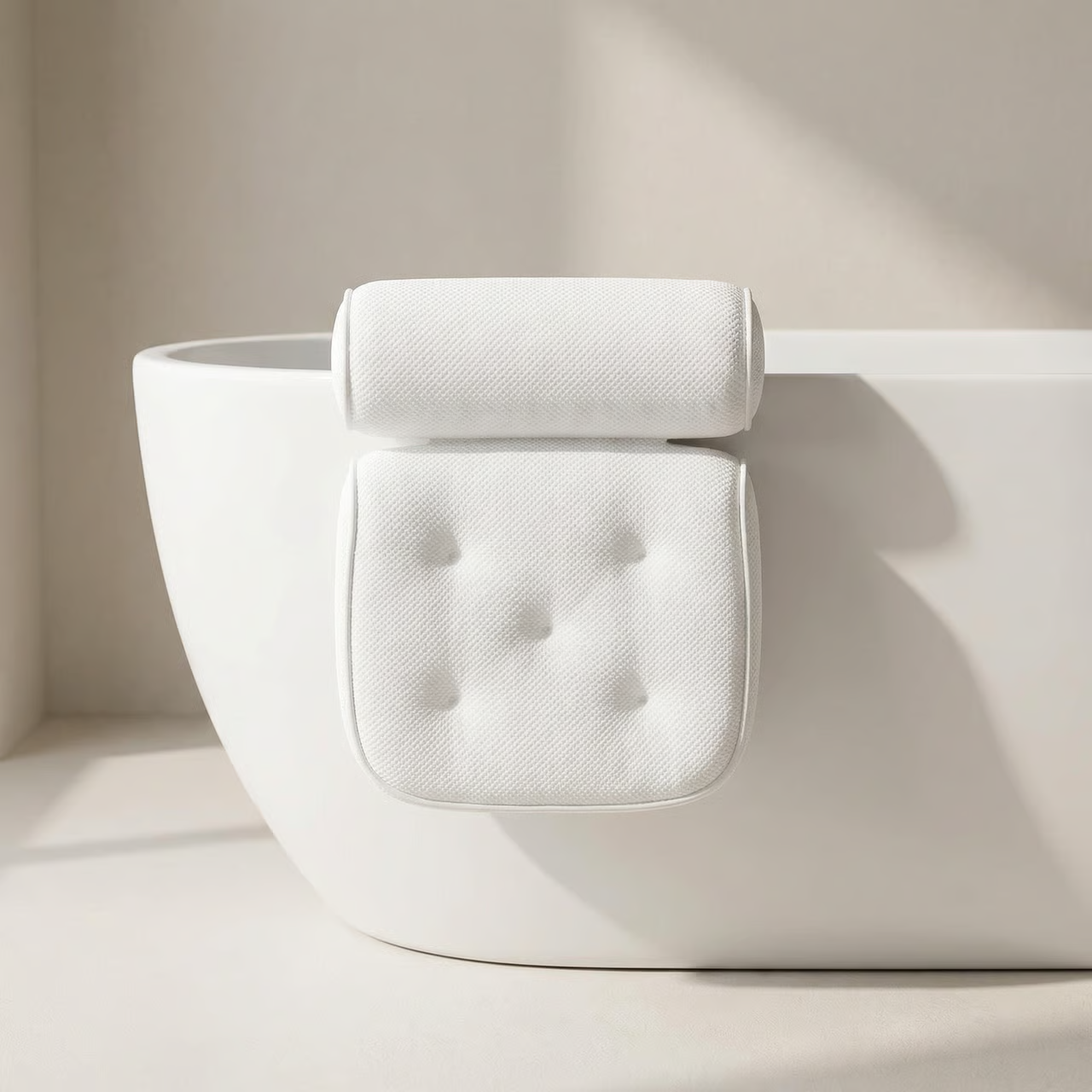Cloudrest Bath Pillow – Ergonomic Spa Bathtub Cushion Neck Head Shoulder Support Quick Dry Air Mesh Suction